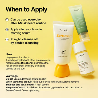 Non-greasy lightweight Korean sunblock bottle for all Indian skin tones