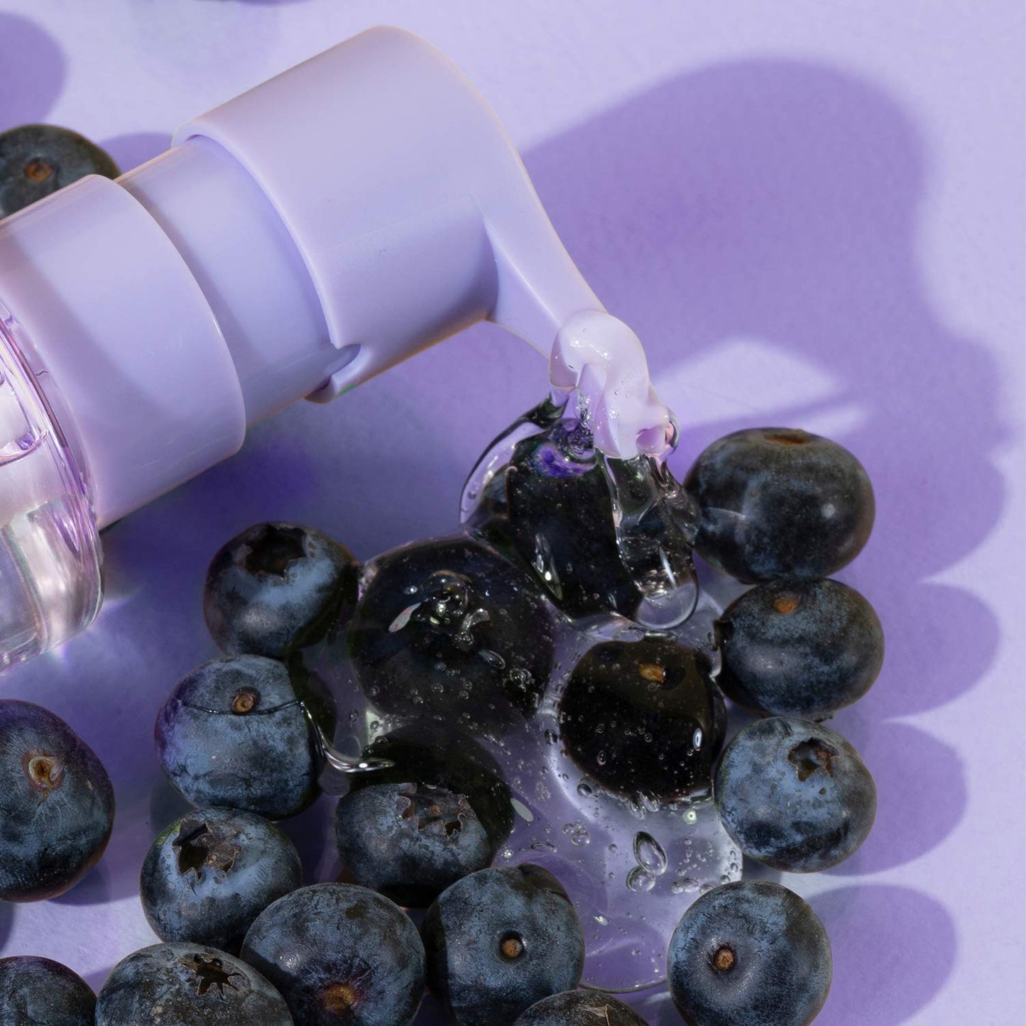 Back label of Glow Recipe Blueberry Bounce face wash showing authentic ingredients and usage instructions
