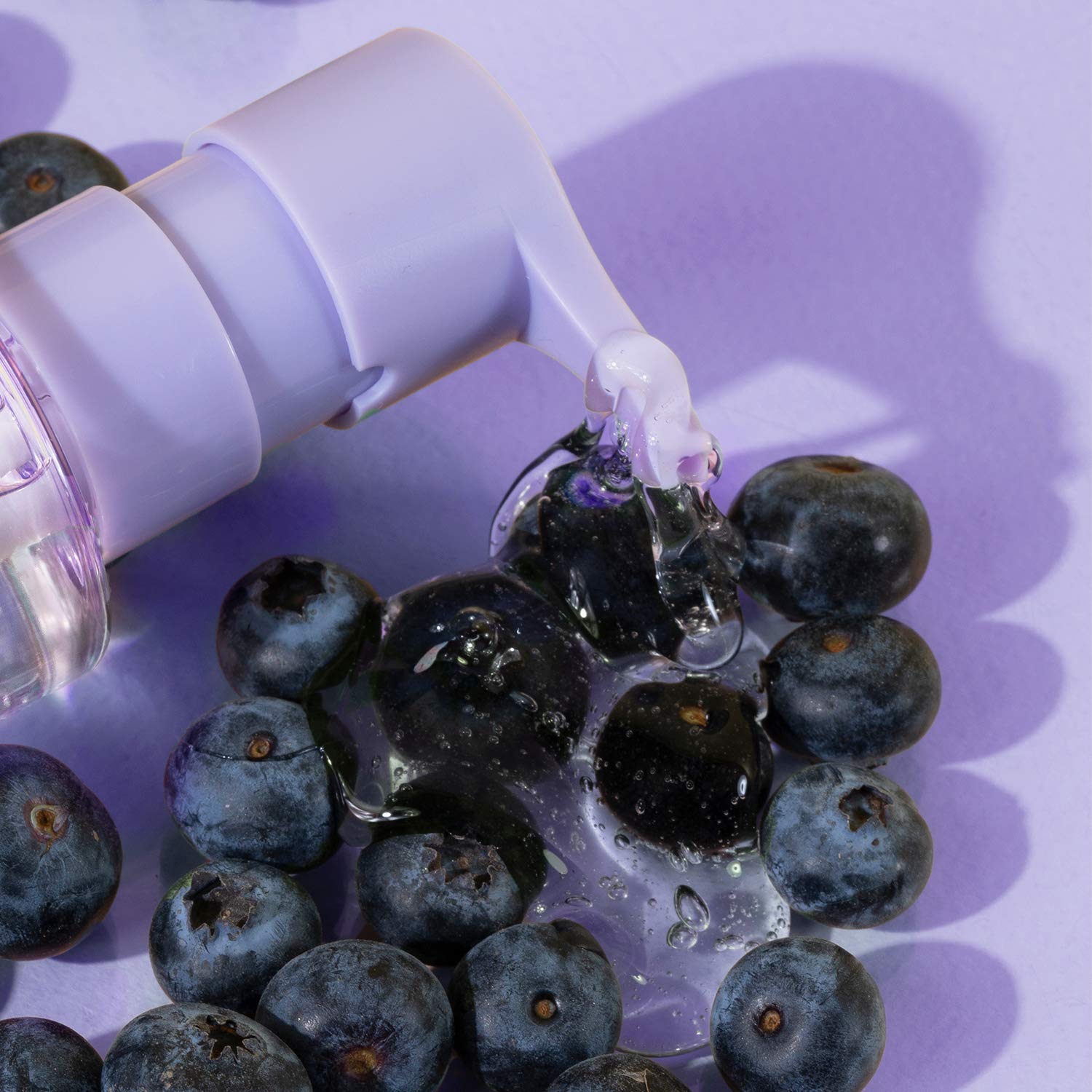 Back label of Glow Recipe Blueberry Bounce face wash showing authentic ingredients and usage instructions
