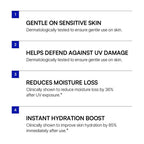 Round Lab moisturizing sunscreen back label details