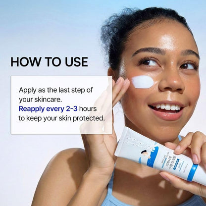 Round Lab Birch Juice sunscreen skincare application
