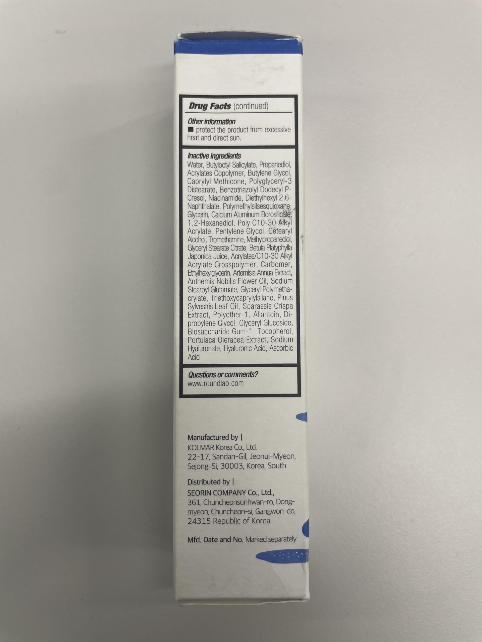 Premium Korean sunscreen by Round Lab for daily use