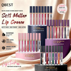 Detailed product presentation of the QiBest long lasting lip kit