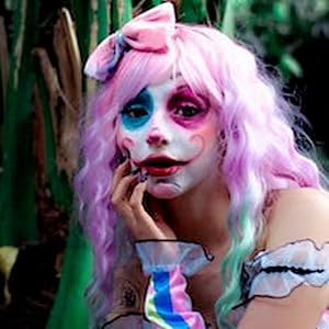 Demonstration of removing the washable Go Ho hot pink body paint easily with soap and water