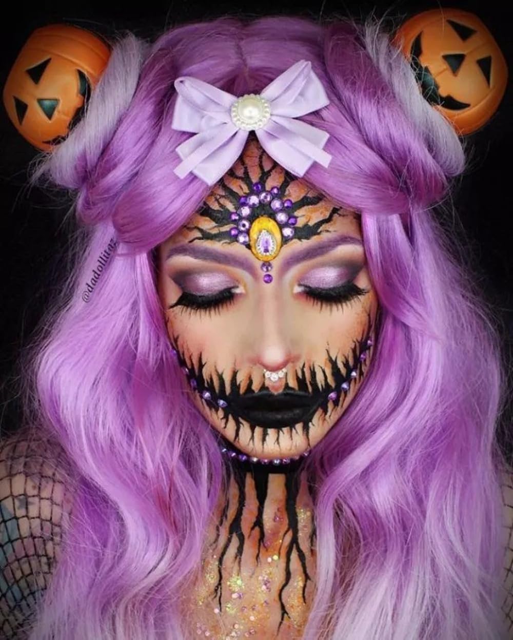Hypoallergenic pastel purple face paint stick ideal for sensitive skin cosplay transformations.