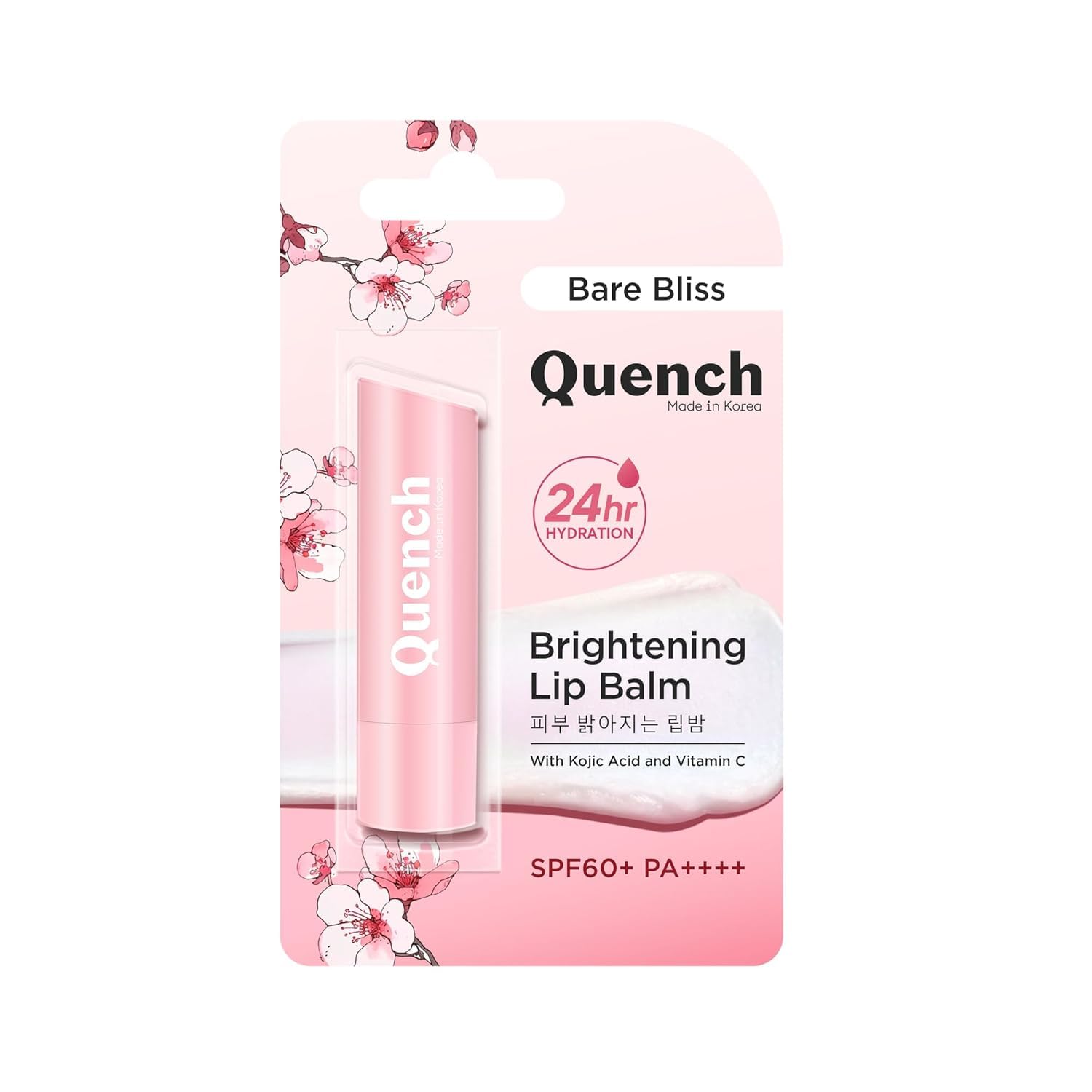 Quench Botanics Kojic Acid and Vitamin C lip balm texture