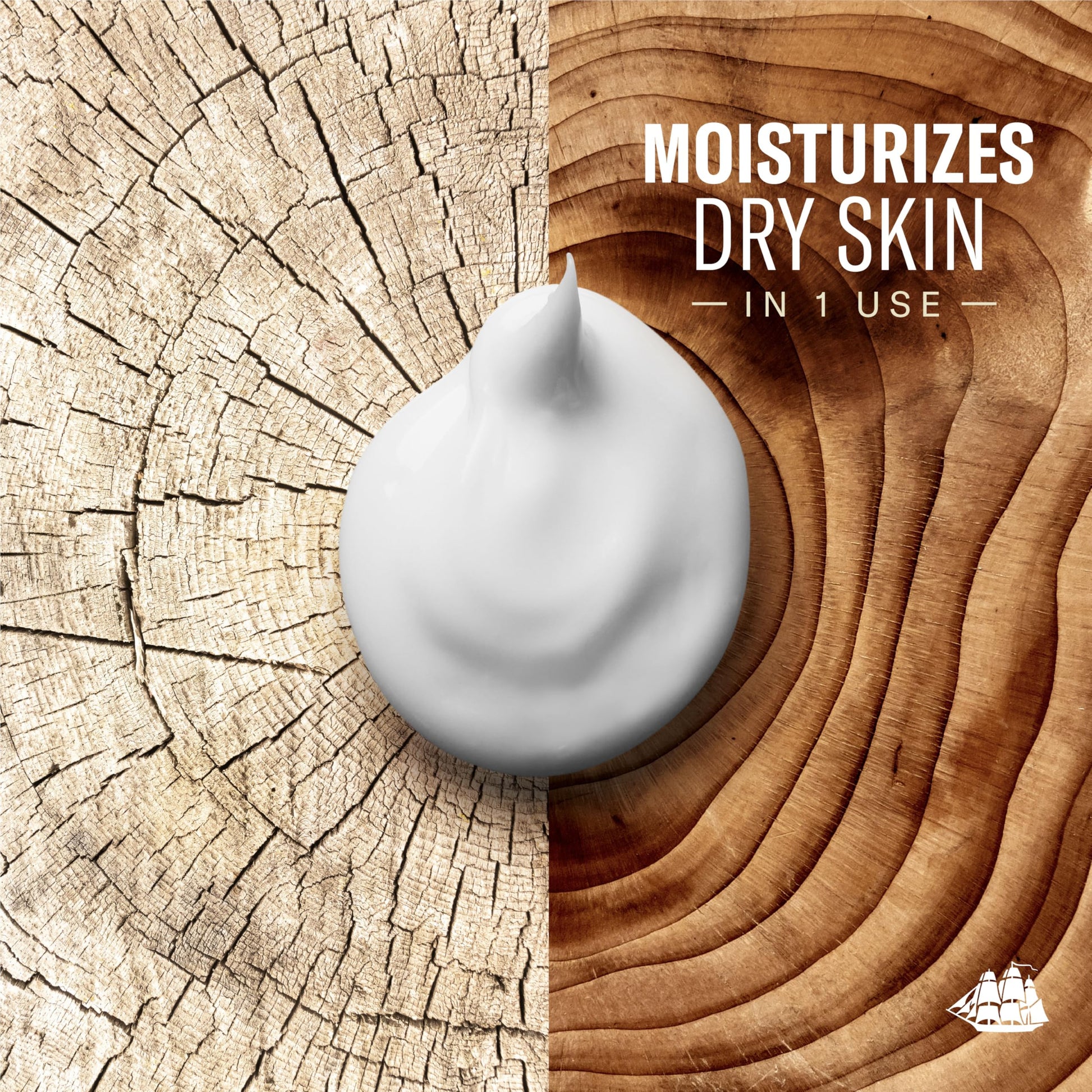 Texture of Old Spice lightweight moisturizing lotion