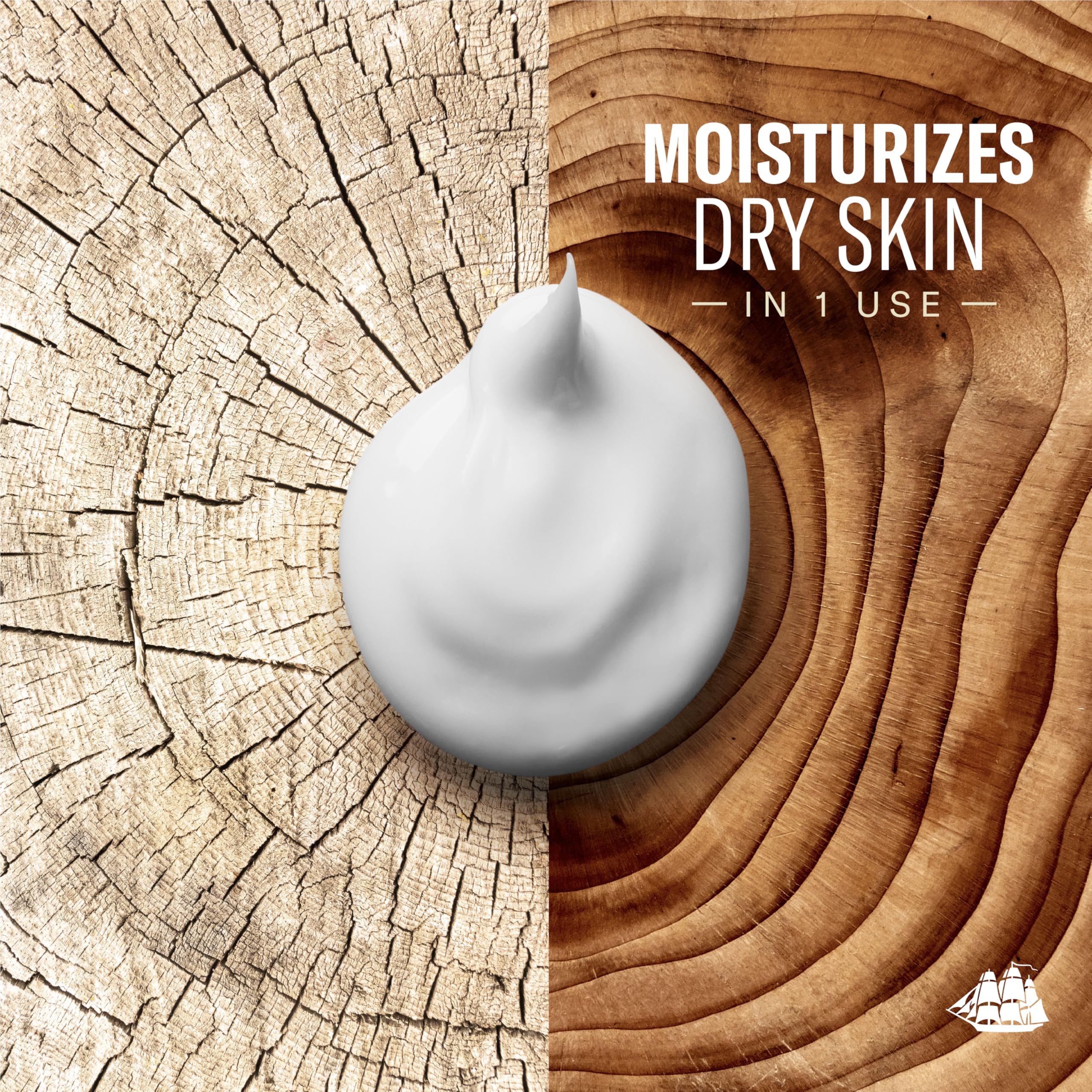 Texture of Old Spice lightweight moisturizing lotion