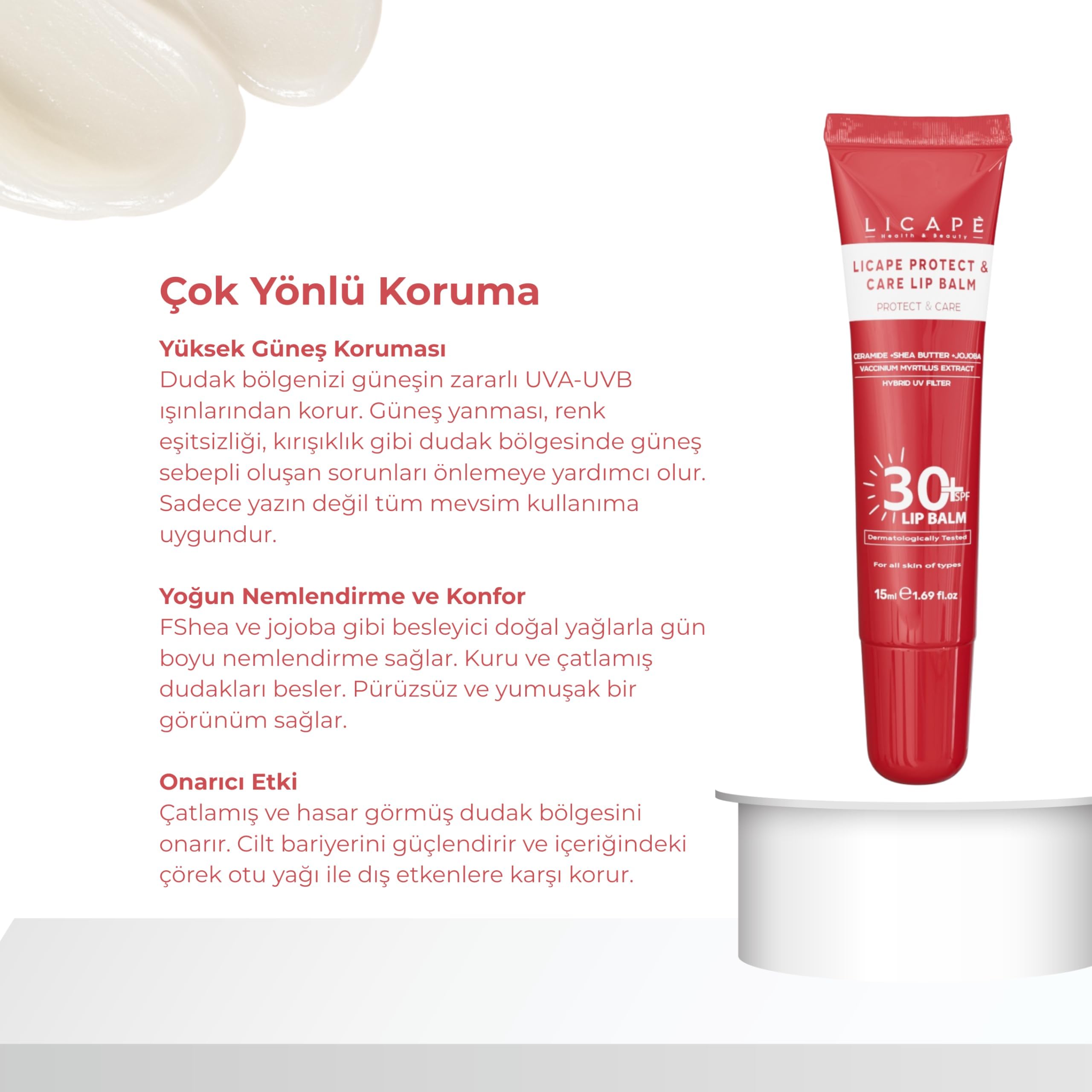 Authentic Licape SPF 30 lip balm imported skincare