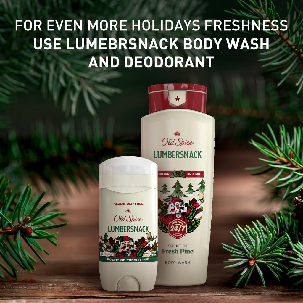 Old Spice fresh pine deodorant in lifestyle setting