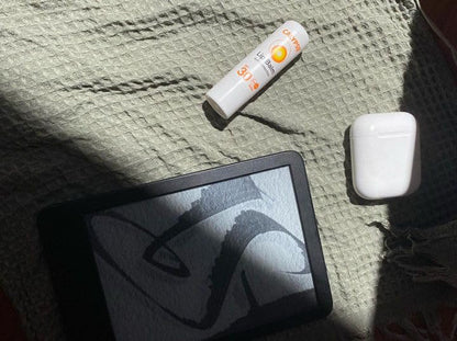 Calypso Sun Protection Lip Balm ingredients list on back