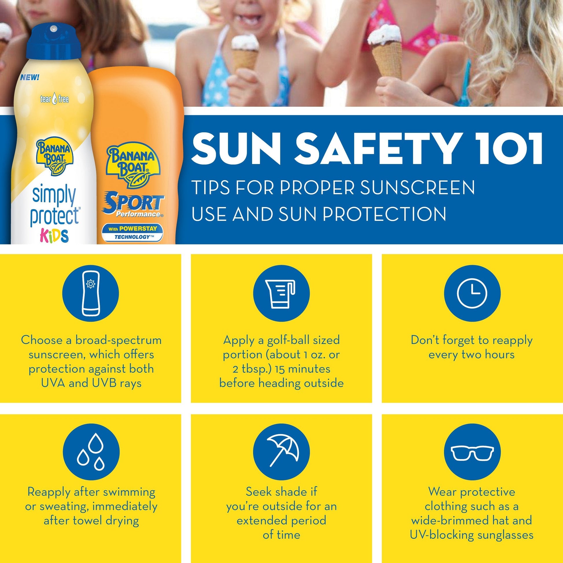 Banana Boat SPF 45 lip balm tube packaging for sun protection