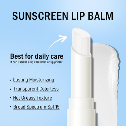 Kyda moisturizing sunscreen lip balm application