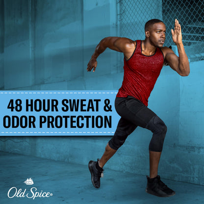 Imported Old Spice men sweat defense stick open cap display