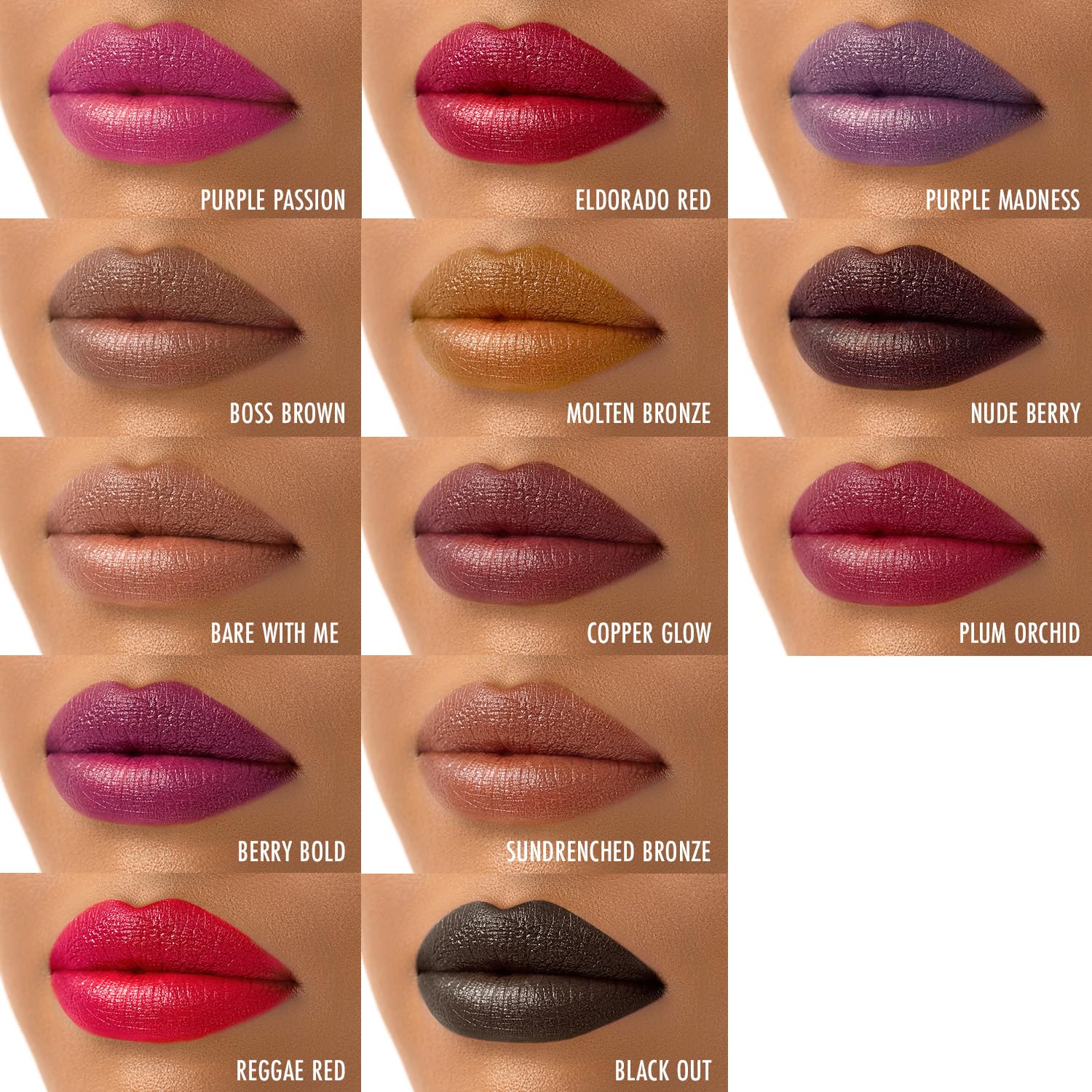 Authentic USA imported Black Radiance Lip Color packaging details