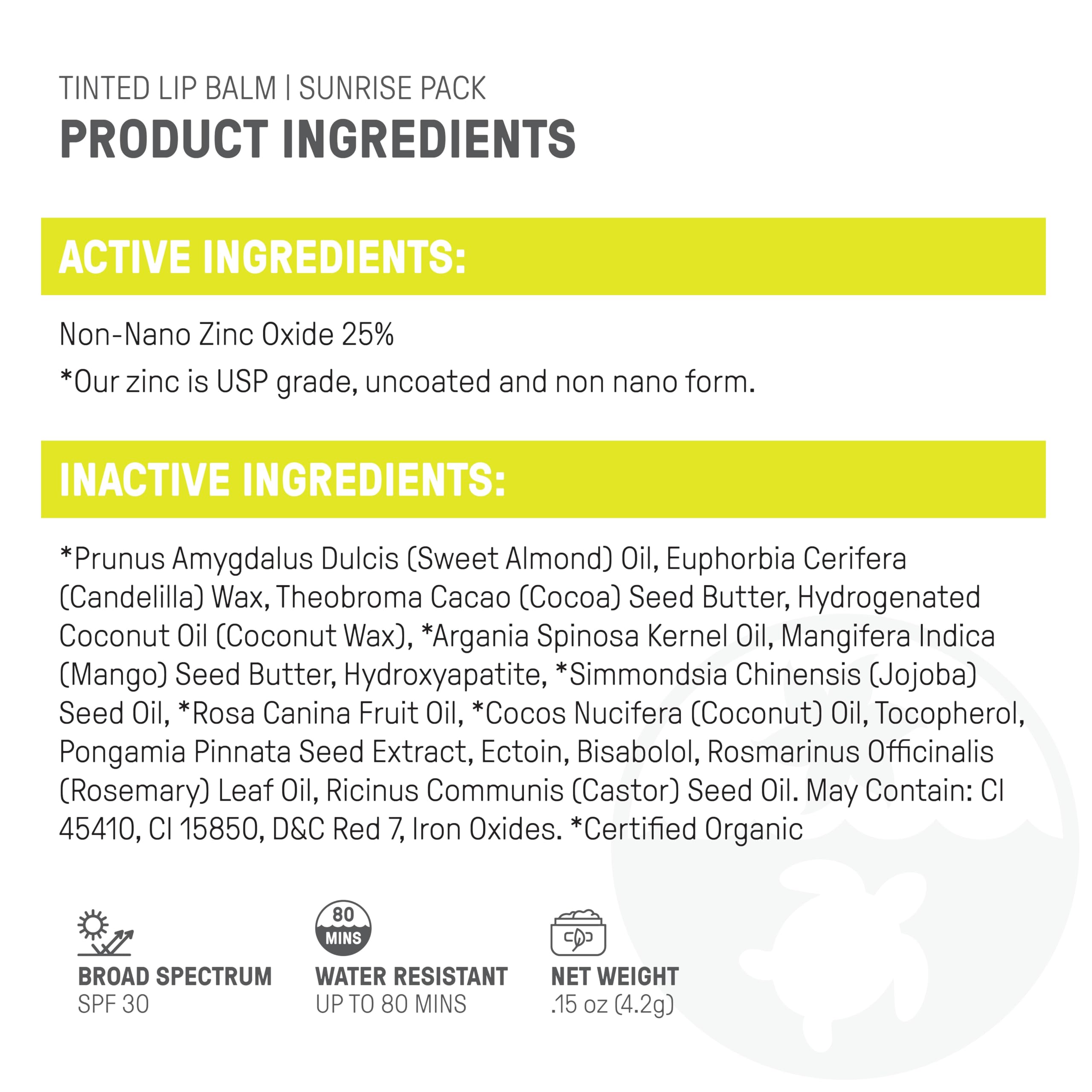 Raw Elements Magma Red mineral sunscreen lip balm