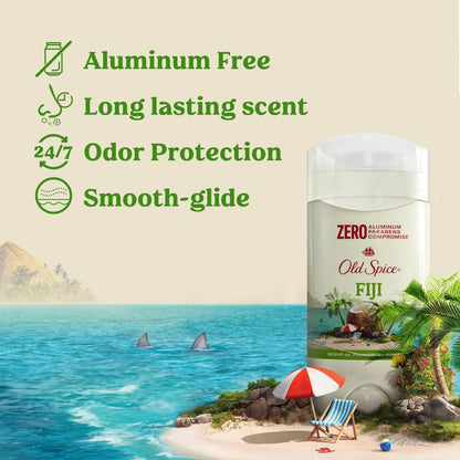 Authentic Old Spice imported mens deodorant stick showing three ounce product weight details.