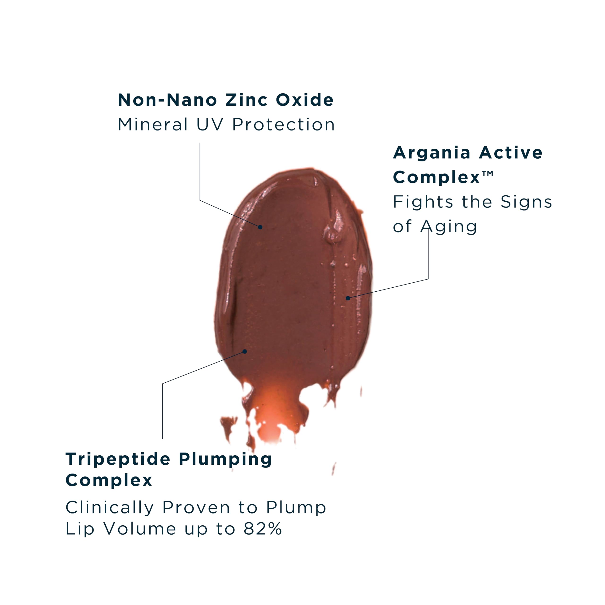 FRÉ Plump Me Peptide Lip Tint showing applicator and texture