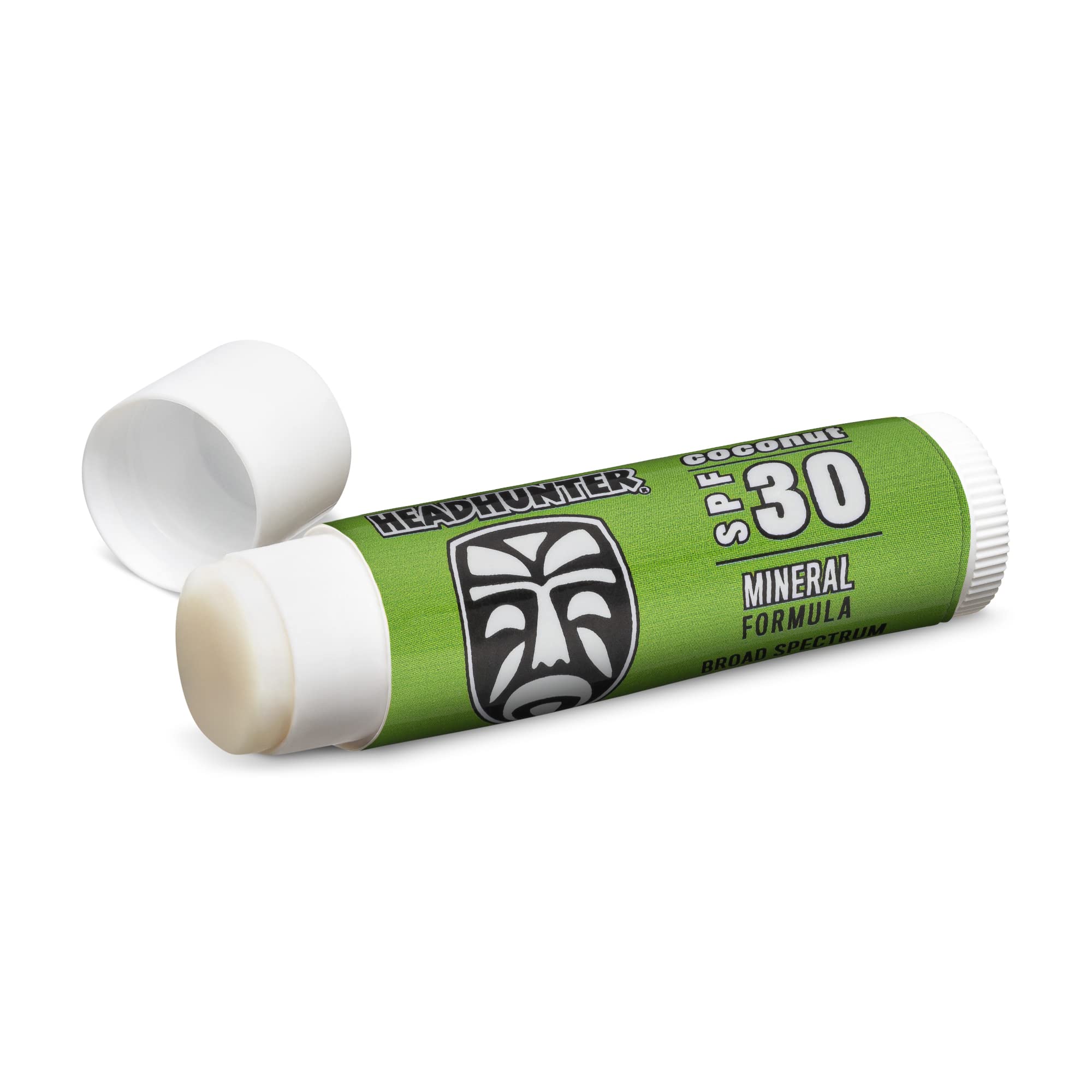 Three pack Headhunter mineral lip balm for sun protection