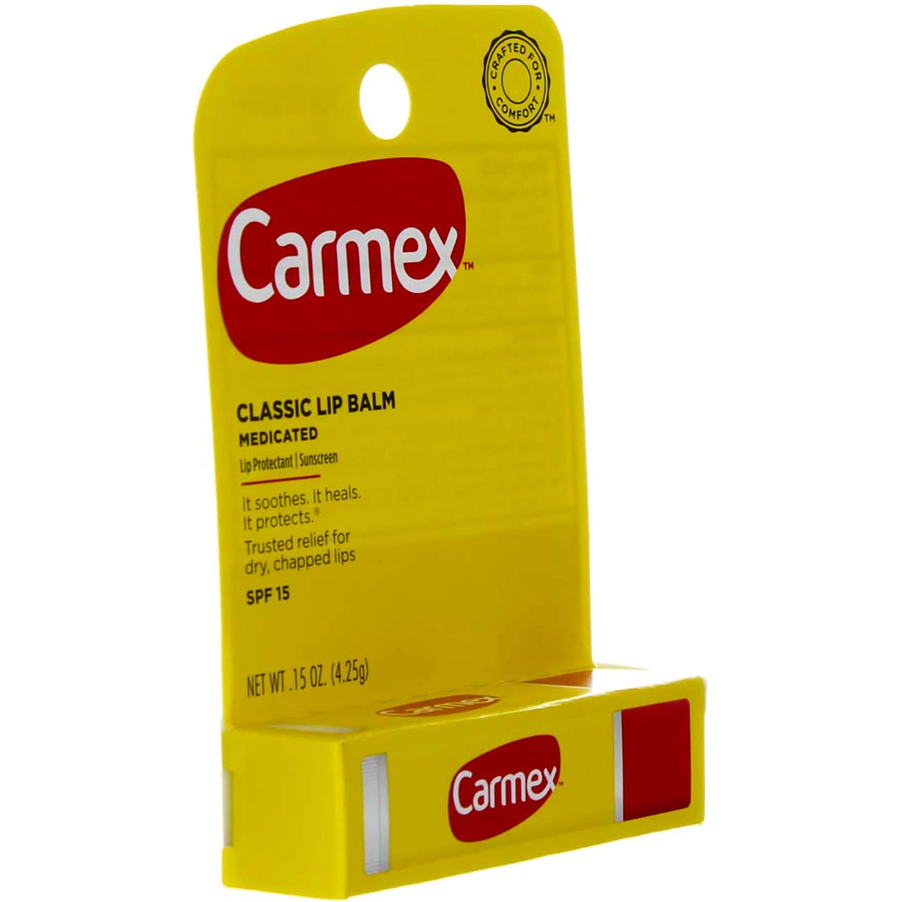 Carmex Click Stick Lip Balm tube packaging