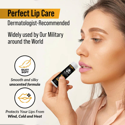 Beeswax based lip sunscreen product shot
