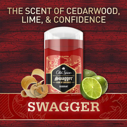 Old Spice Swagger twenty four hour odor protection label details