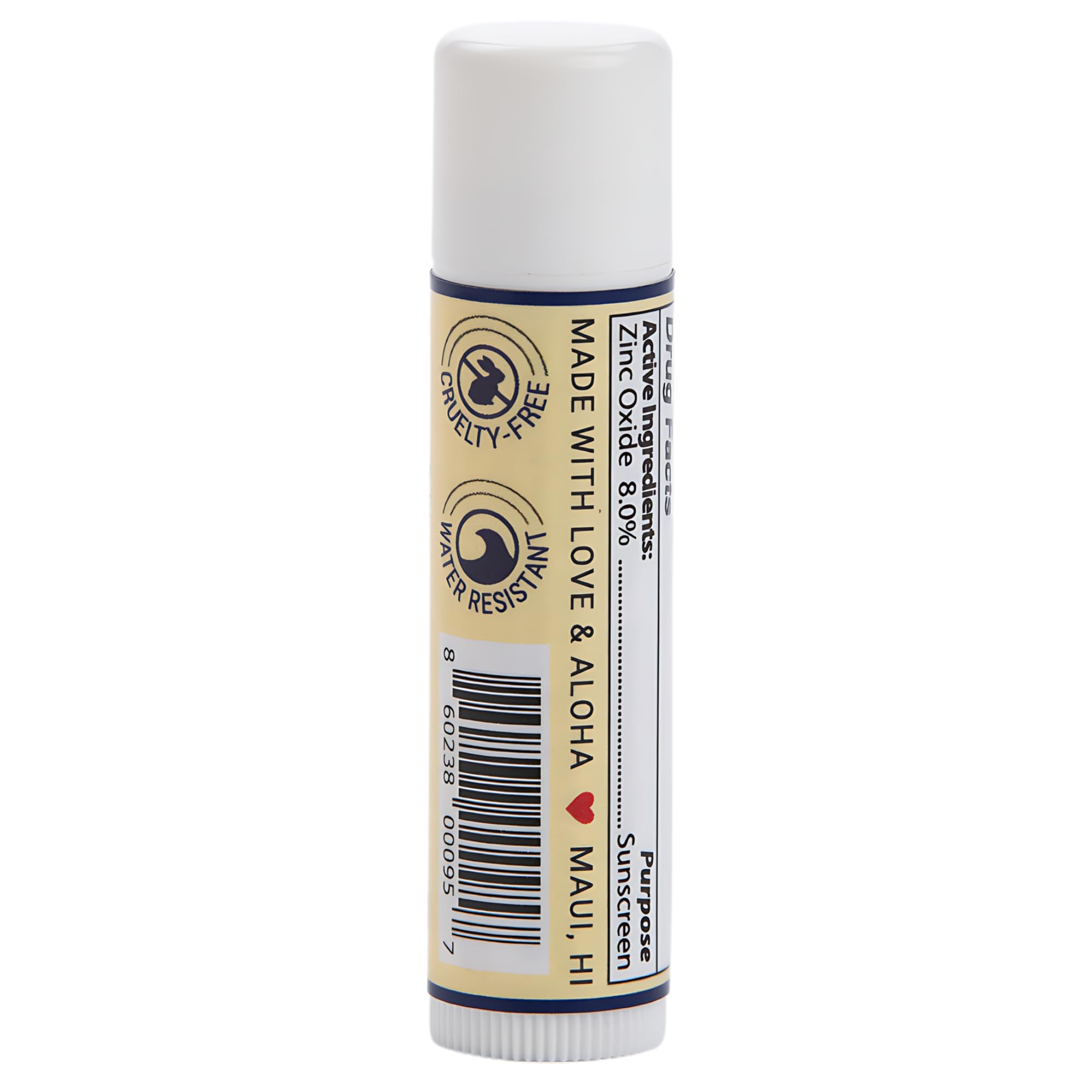 Raw Love non-nano zinc oxide sunscreen lip balm texture
