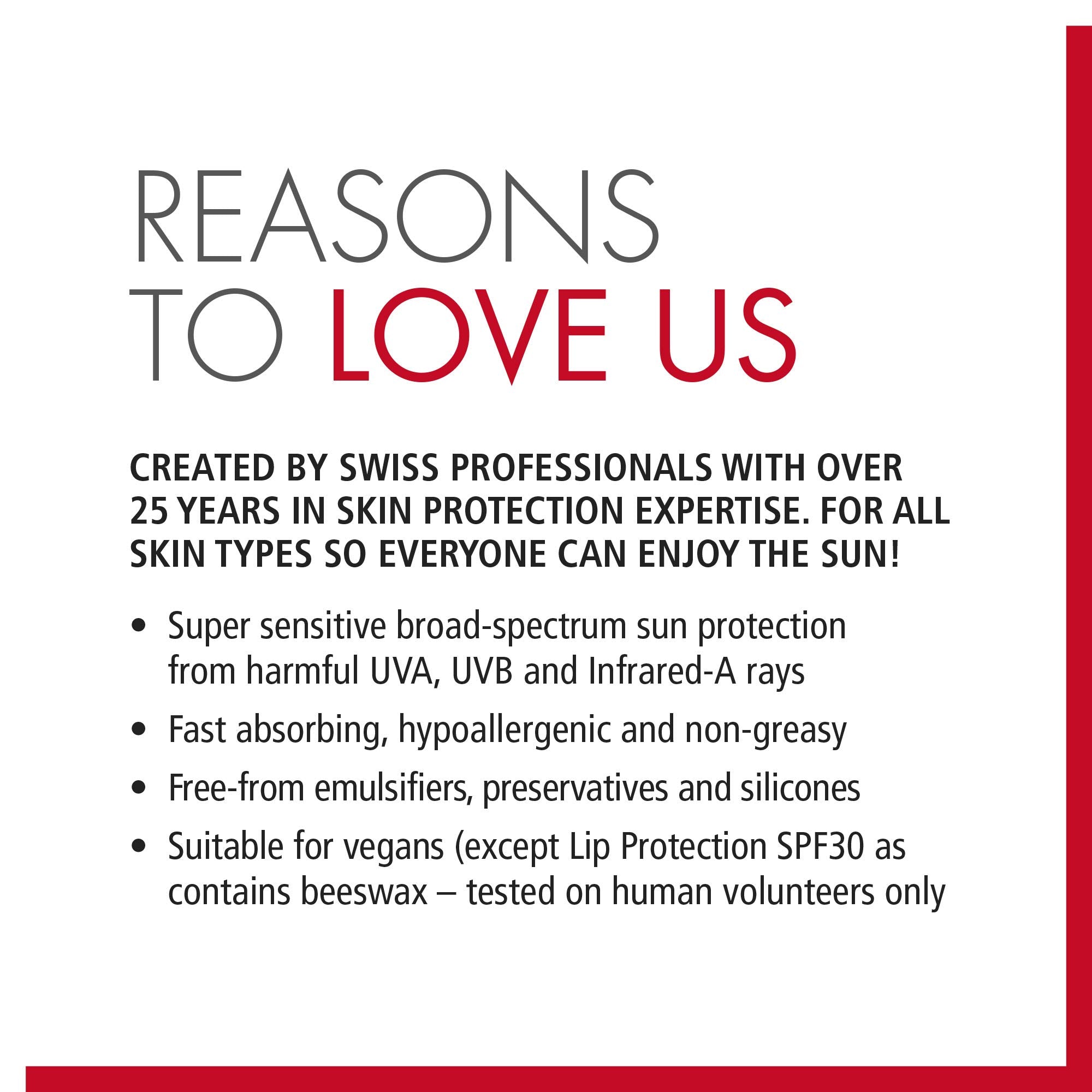 Close up of Ultrasun lip balm packaging for sensitive lips
