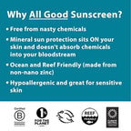 All Good unscented SPF 30 sunstick stick open view