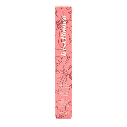 Close up of Iris and Romeo lip balm texture and finish