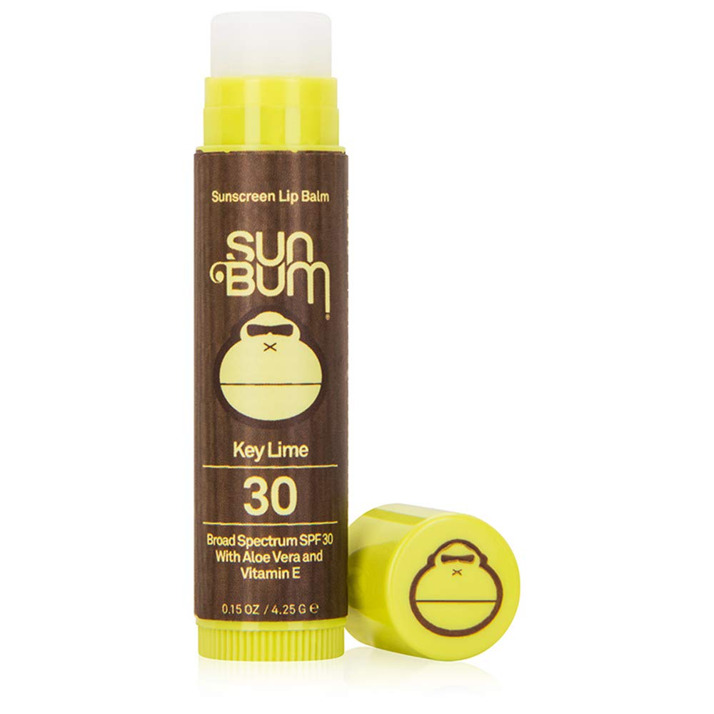 Sun Bum lip balm stick with key lime branding