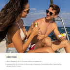 Raw Elements reef safe sunscreen stick in outdoor setting