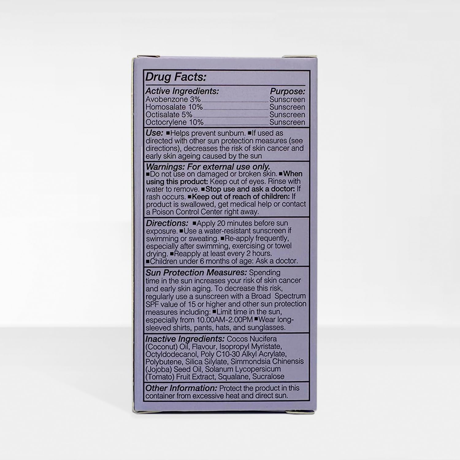 Naked Sundays SPF 50 coconut lip oil packaging