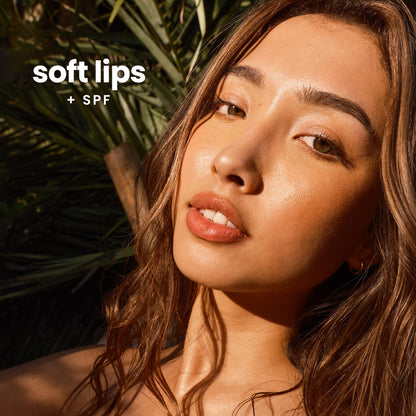 Close up of Hawaiian Tropic SPF 30 lip balm texture