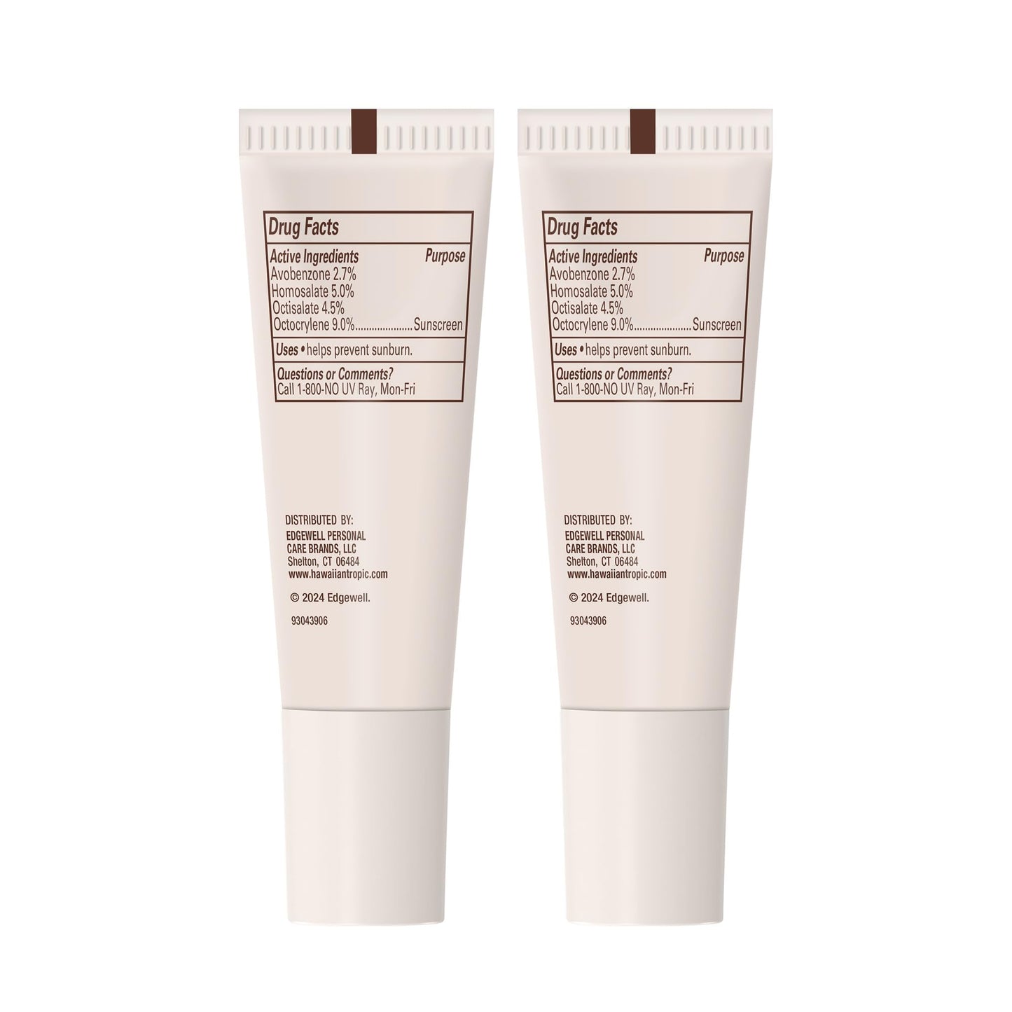 Side profile of Hawaiian Tropic lip balm stick