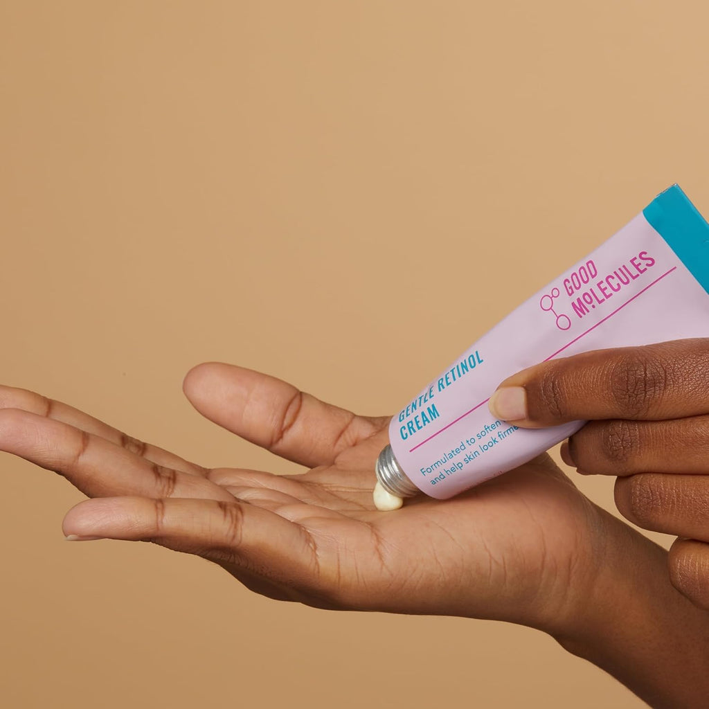 Good Molecules gentle retinol cream lifestyle presentation