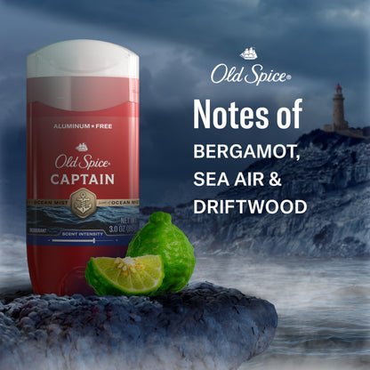 Two pack of Old Spice aluminum free deodorant stick for underarm freshness