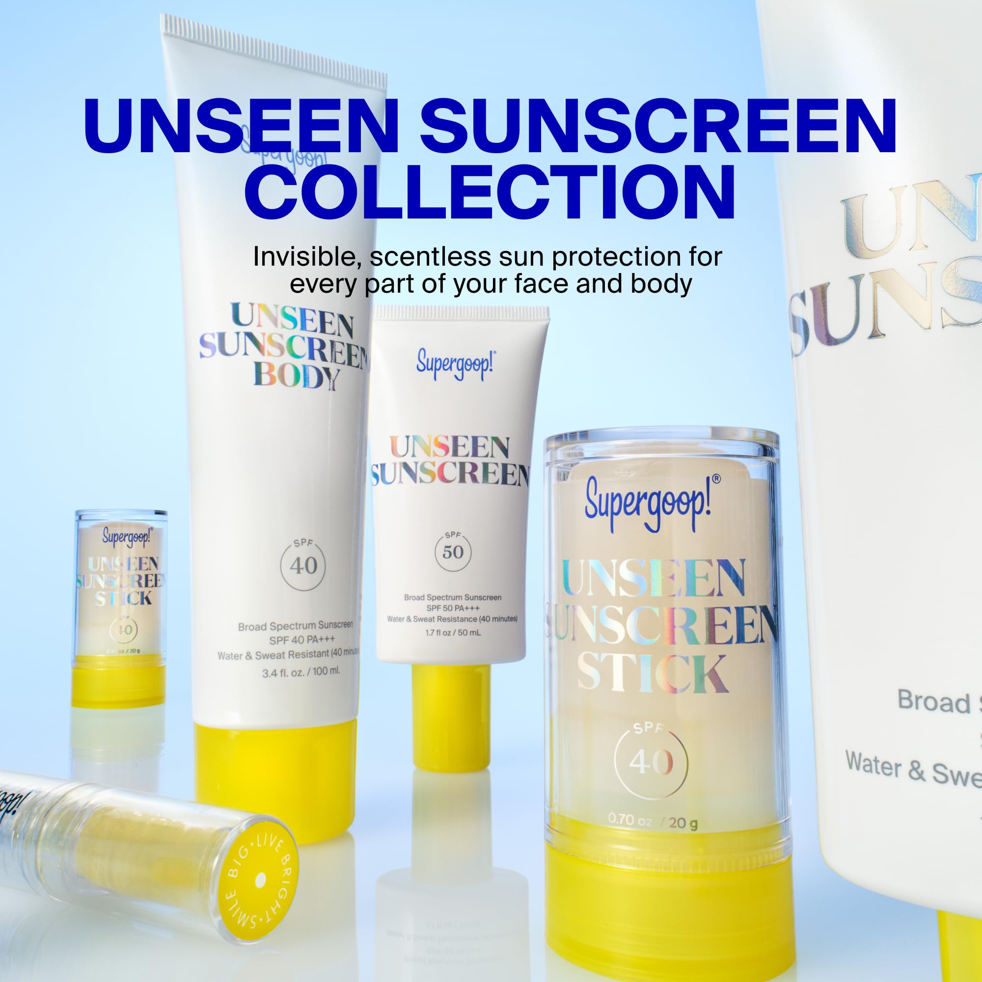 Supergoop! Unseen Sunscreen Clear Lip Protector texture close up