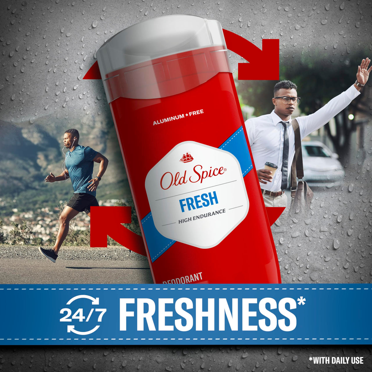 Old Spice high endurance deodorant back label details