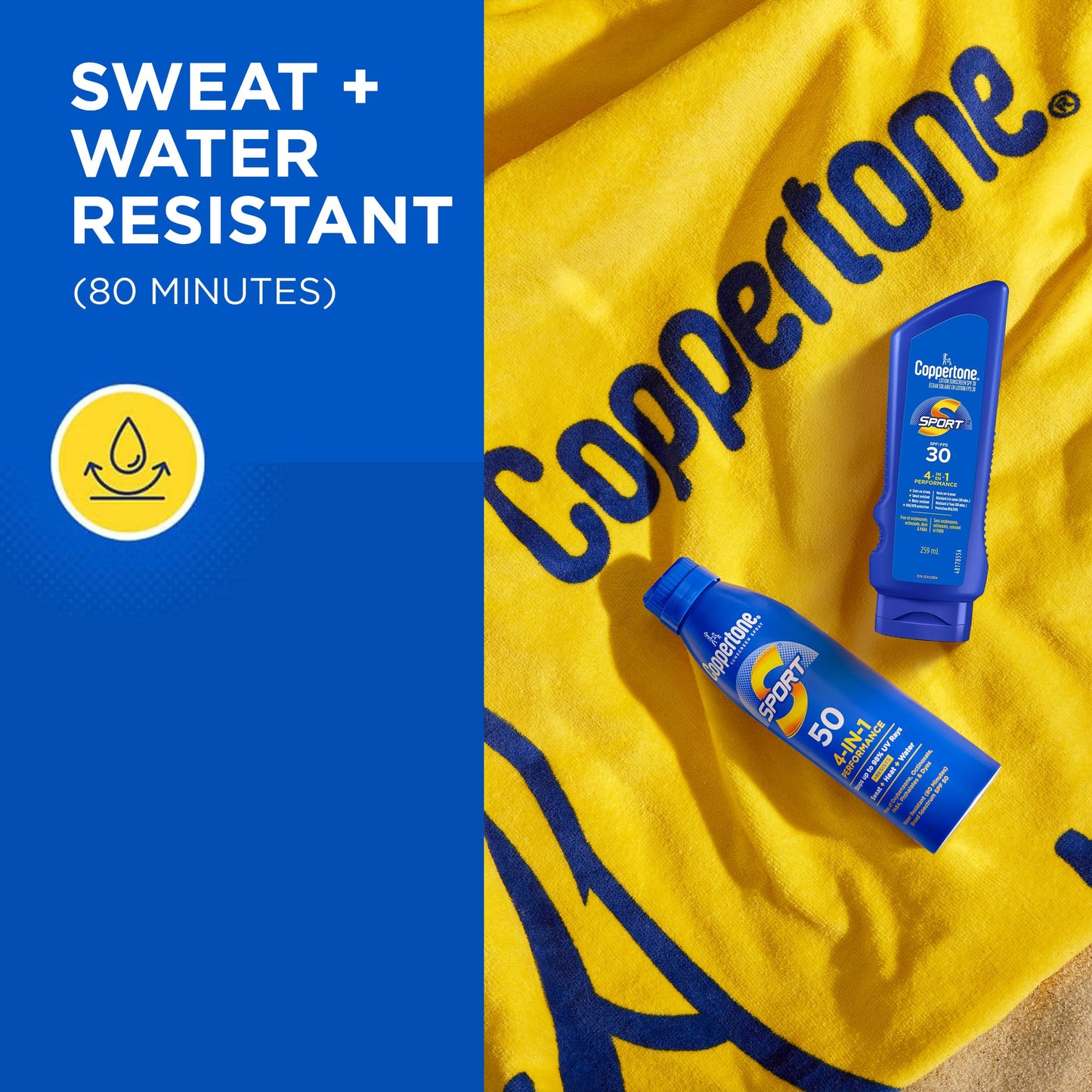 Coppertone Sport sunscreen lip balm for outdoor activities