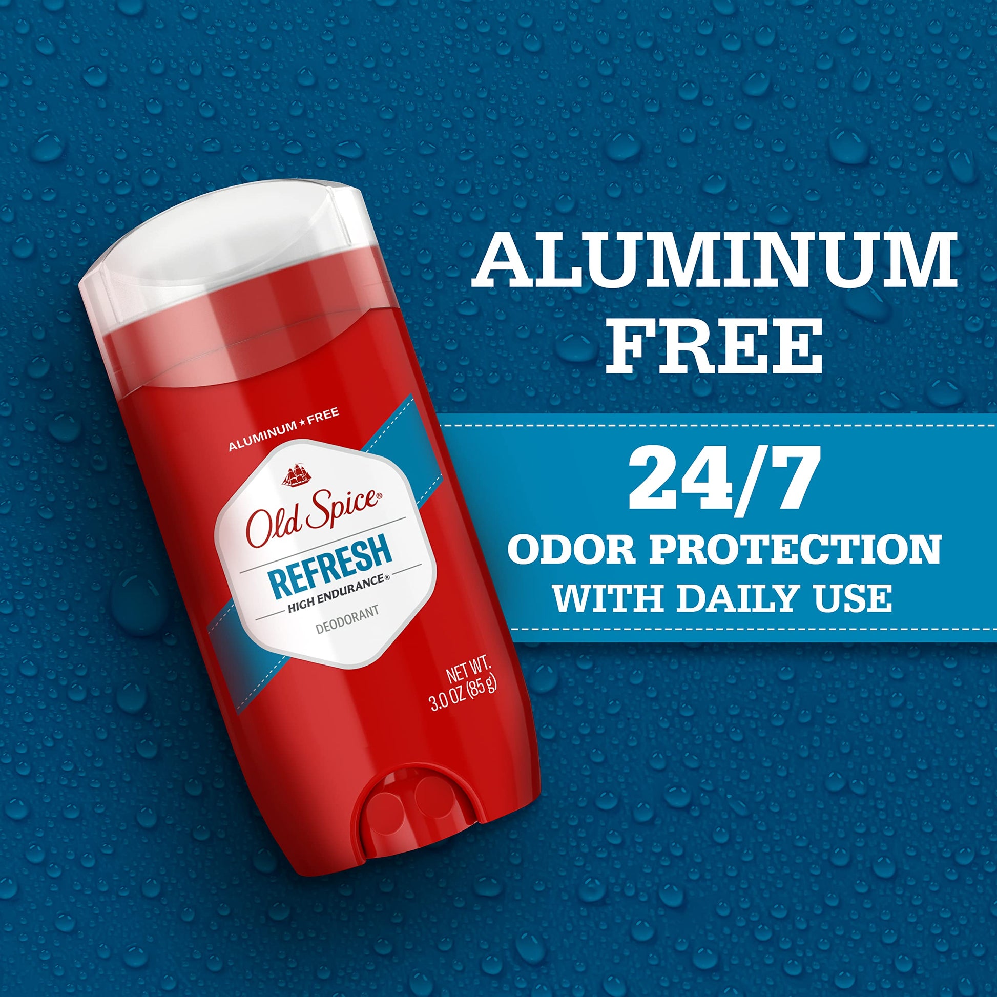 Old Spice High Endurance Fresh three ounce twin pack showing American import details
