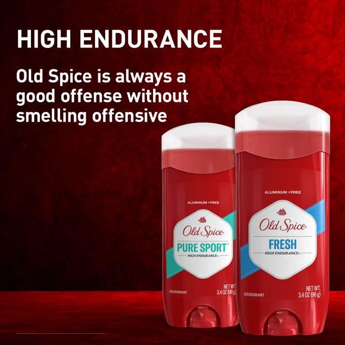 Old Spice High Endurance Fresh scent daily grooming stick deodorant pack of two