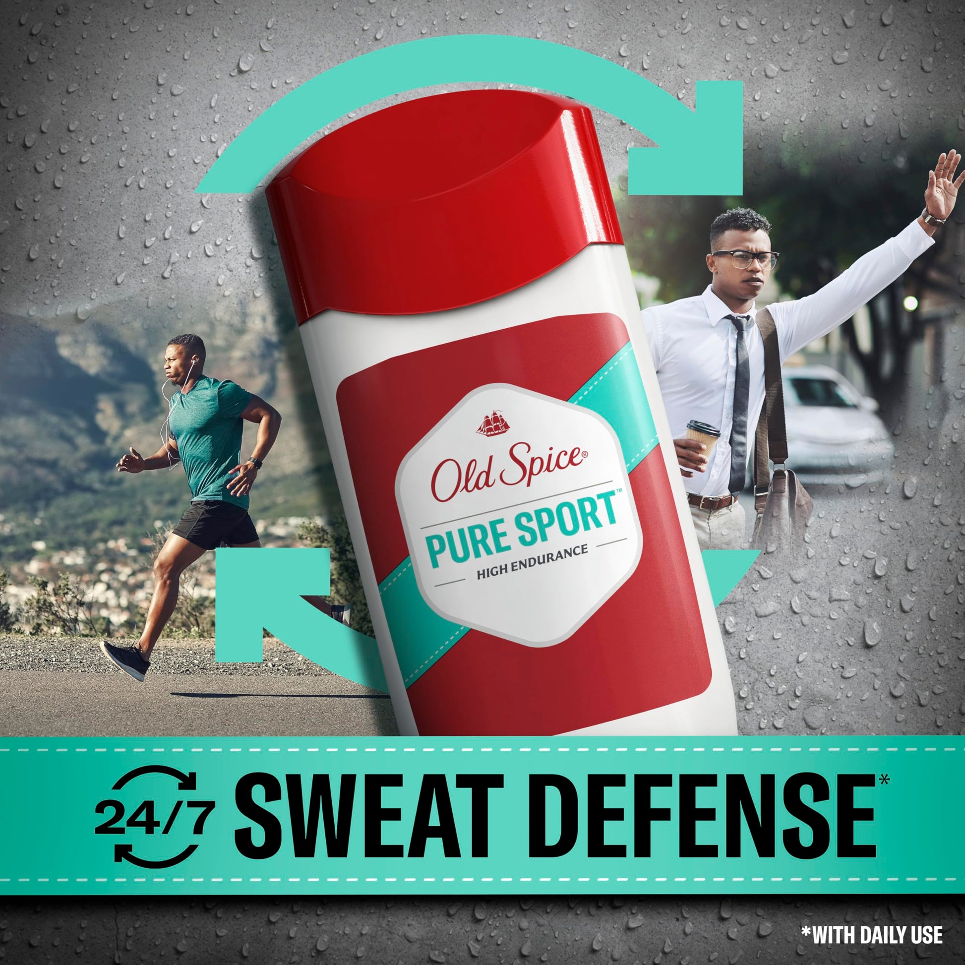 Authentic USA imported Old Spice Antiperspirant twin pack packaging details