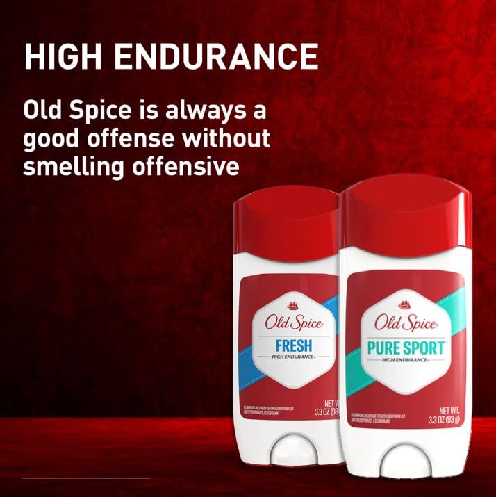 Two count package of Old Spice Pure Sport invisible solid deodorant on display