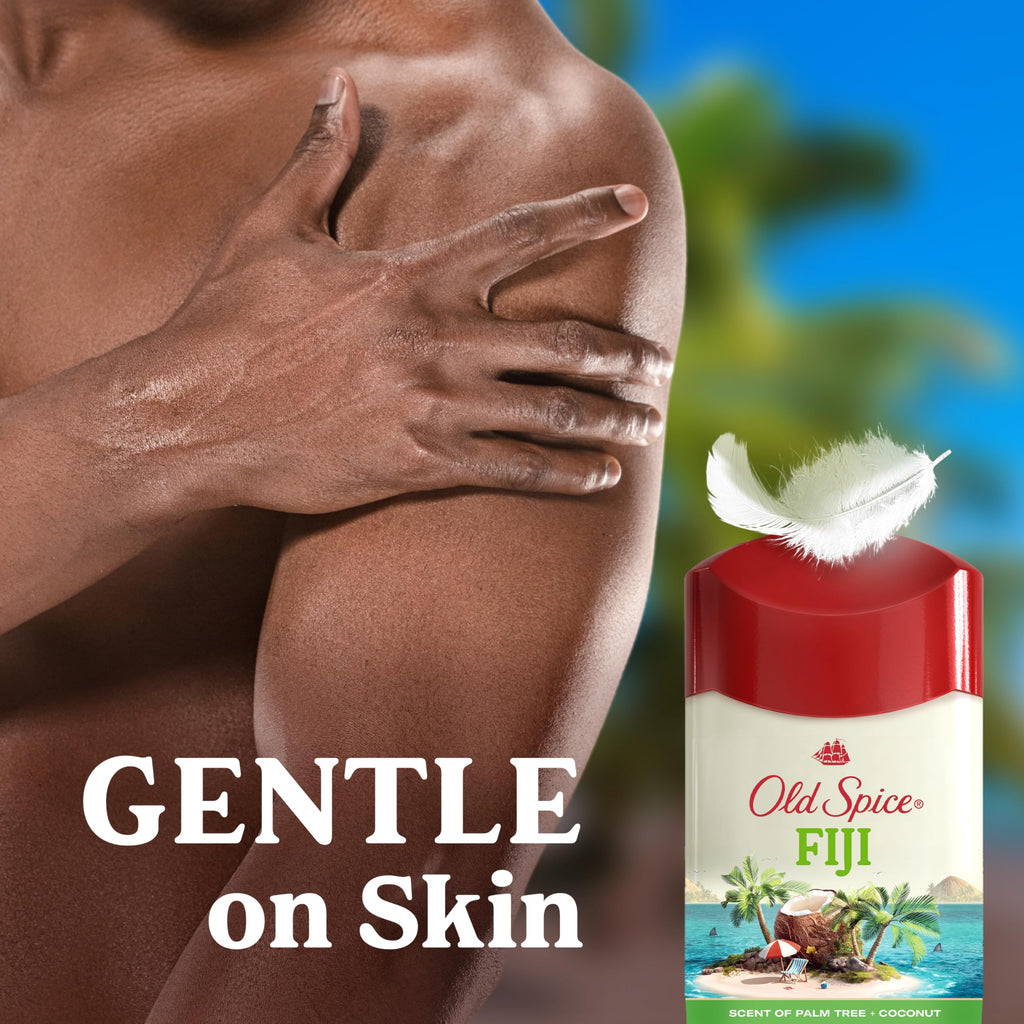Two-pack arrangement of Old Spice Fiji antiperspirant deodorants side by side.