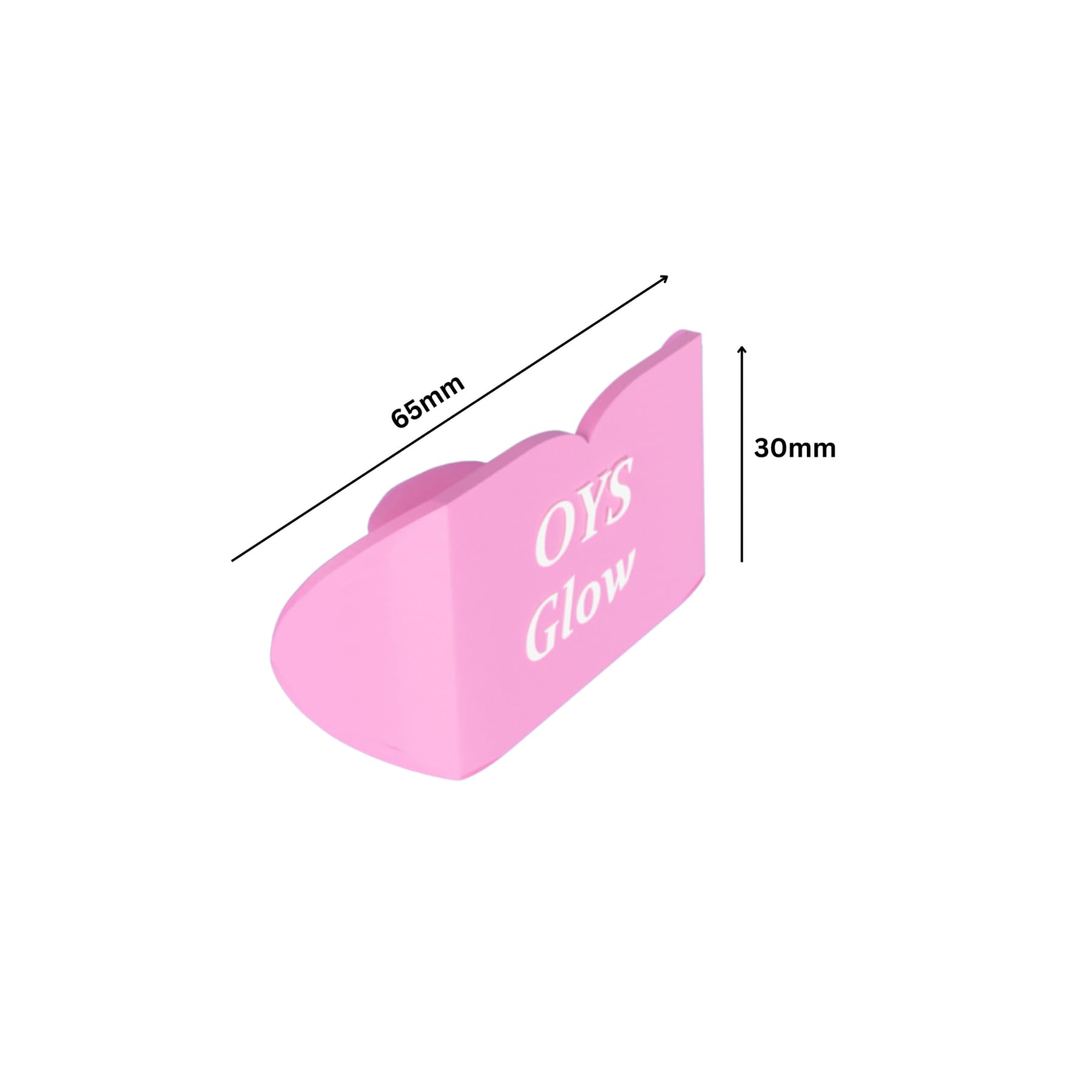 Close up of medical-grade silicone UV shield for tanning sessions.