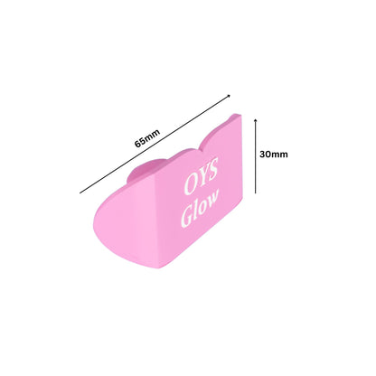 Close up of medical-grade silicone UV shield for tanning sessions.