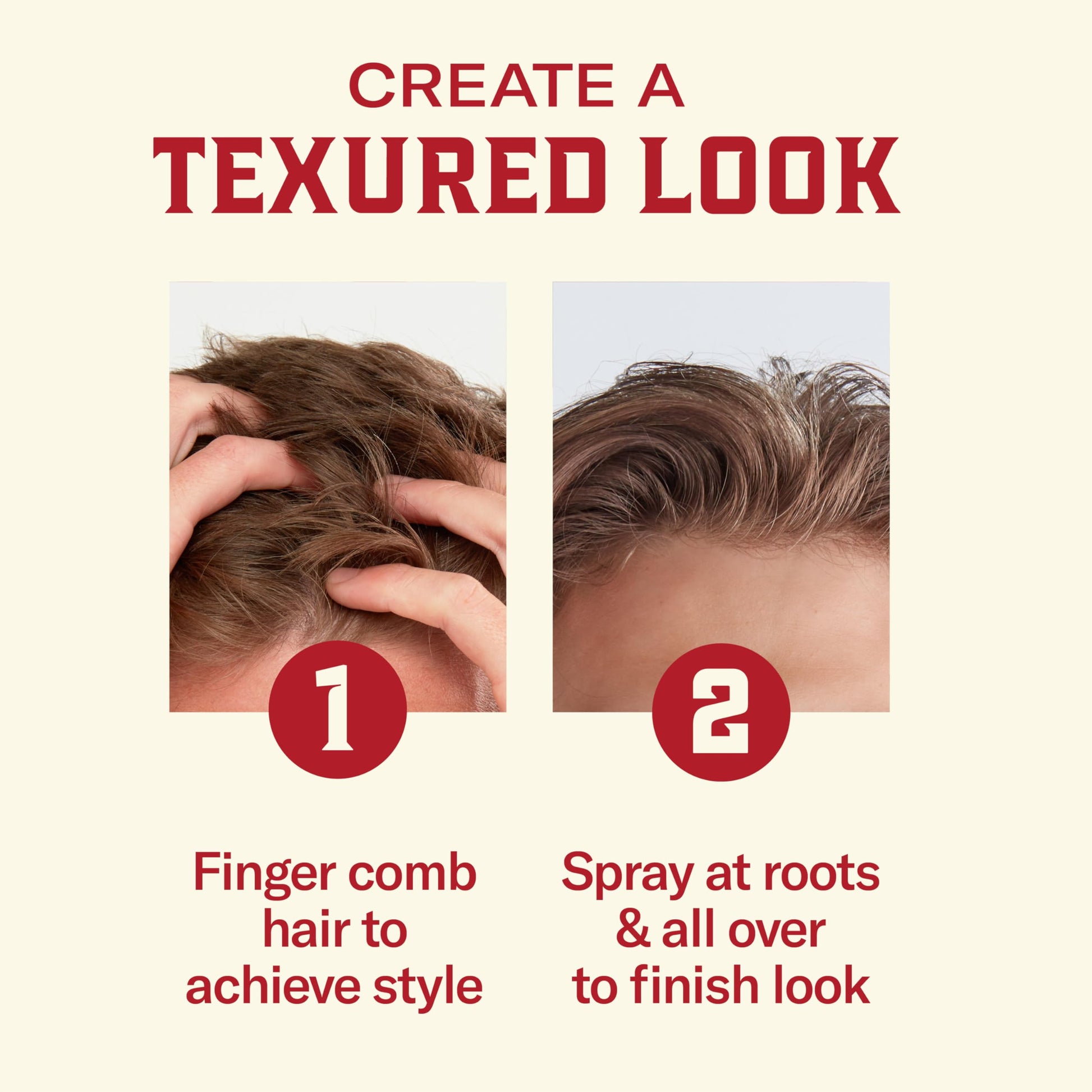 Old Spice men health and strong hair texturizing spray base view.