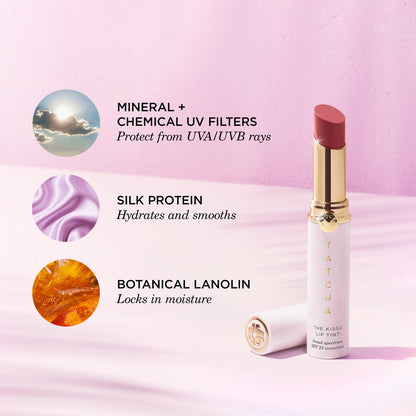 Luxury skincare Tatcha The Kissu Lip Tint packaging details