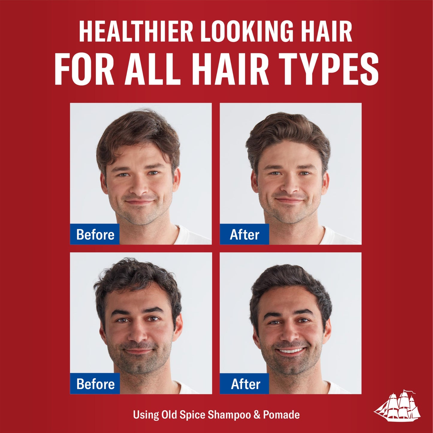 Authentic USA imported Old Spice men's hair styling cream with biotin
